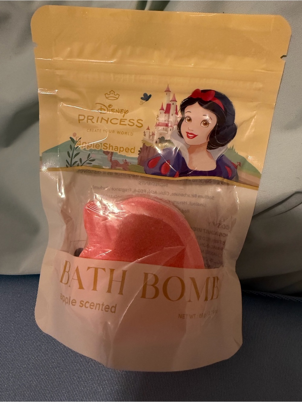 Apple-Scented Pink Bath Bomb